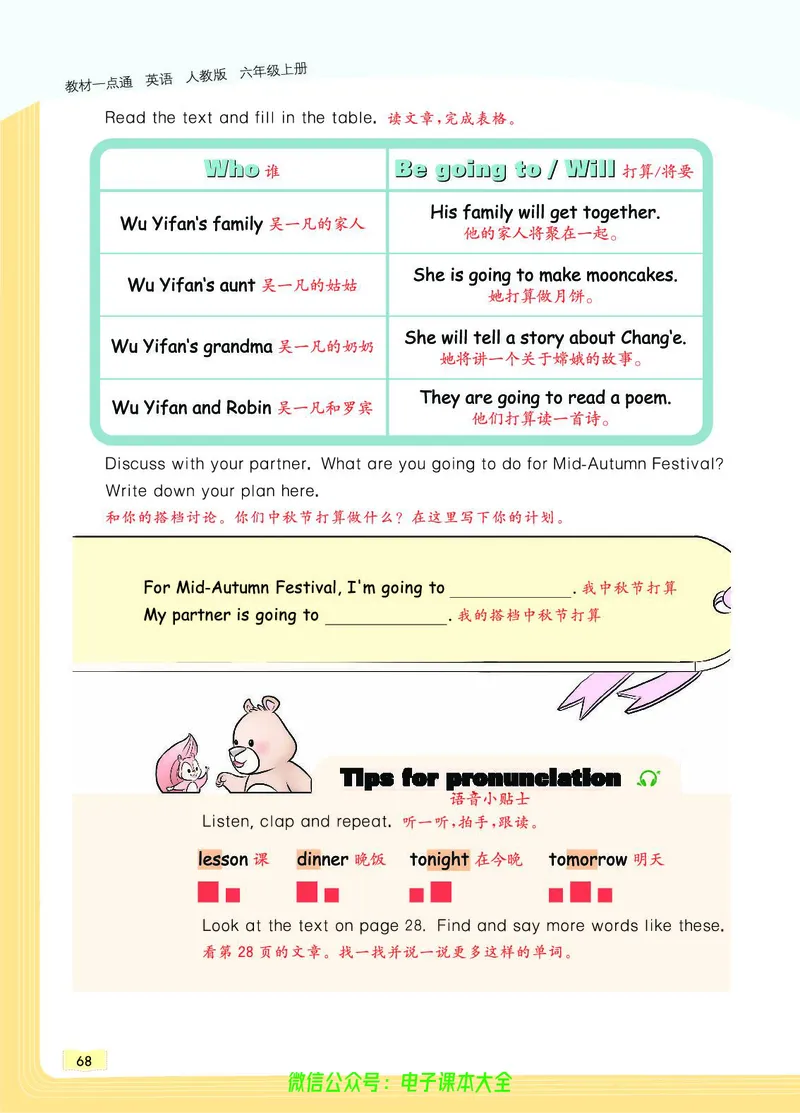 英语6A_26春四年级上下册人教版_四上英语合集人教版PEP英语四年级上册新教材（教学视频+课件+动画+音频+练习+教案）_17练习资料_小学英语（预习复习资料大礼包）_《教材一点通》