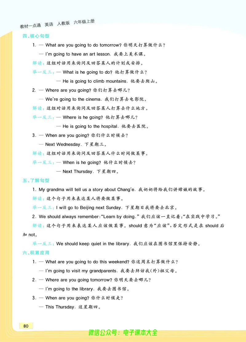 英语6A_26春四年级上下册人教版_四上英语合集人教版PEP英语四年级上册新教材（教学视频+课件+动画+音频+练习+教案）_17练习资料_小学英语（预习复习资料大礼包）_《教材一点通》