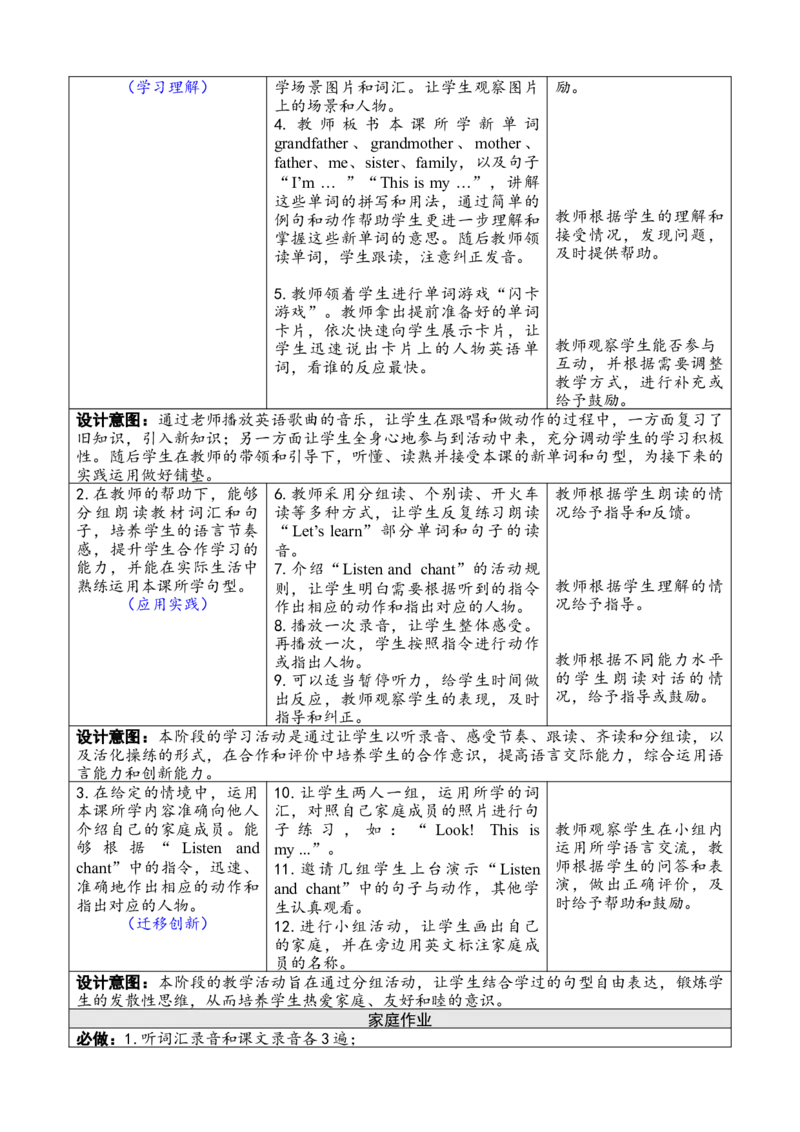 第二课时PartA（Let'slearn&Listenandchant）_26春四年级上下册人教版_四上英语合集人教版PEP英语四年级上册新教材（教学视频+课件+动画+音频+练习+教案）_19同步教案课件_人教pep3