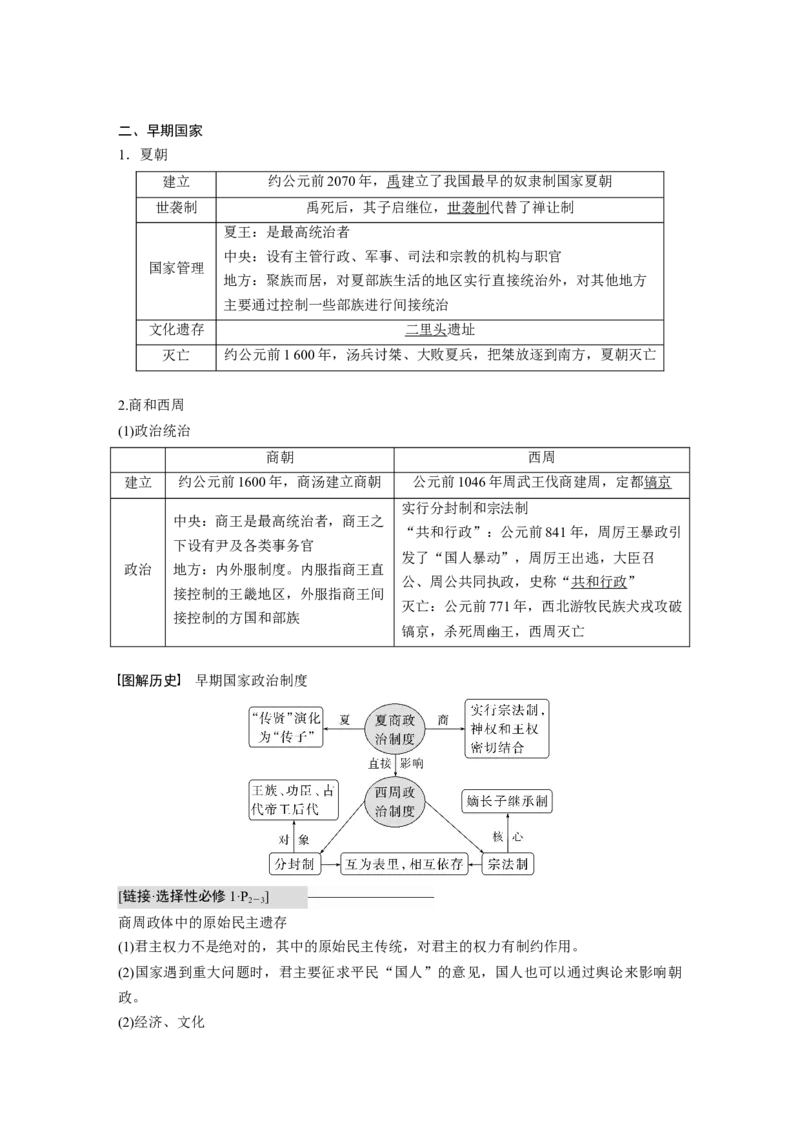 2023年高考历史一轮复习（部编版新高考）第1讲课题1　中华文明的起源与早期国家_07高考历史_新高考复习资料_2023年新高考复习资料_2023新高考大一轮复习讲义