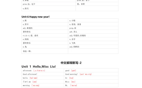 重大版英语三年级上册单词默写表_26春四年级上下册人教版_四上英语合集人教版PEP英语四年级上册新教材（教学视频+课件+动画+音频+练习+教案）_17练习资料_《小学英语单词默写表》