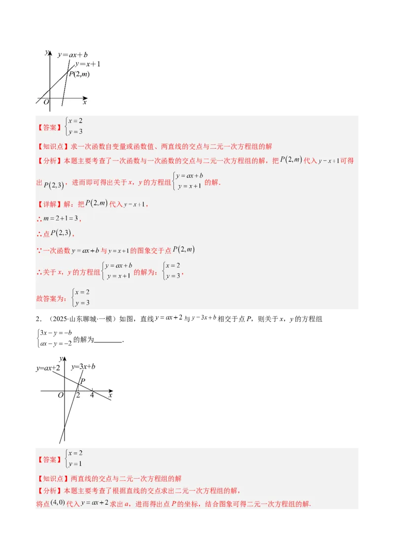 专题17一次函数与方程、不等式的六种考法（教师版）_初中数学_八年级数学下册（人教版）_压轴题攻略-V9_2025版