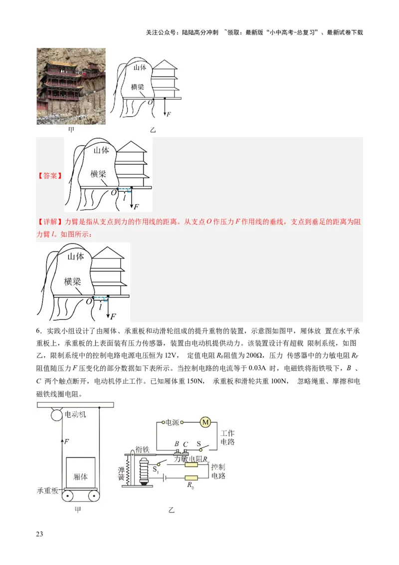 专题21跨学科实践（讲练）（解析版）_02中考总复习（2026版更新中）_04-物理-中考总复习_2025年中考复习资料_2025中考二轮课件ppt+讲义+练习物理_讲义+练习