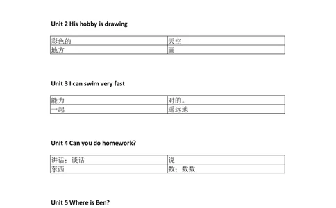 教科版小学英语五年级上册单词表_26春四年级上下册人教版_四上英语合集人教版PEP英语四年级上册新教材（教学视频+课件+动画+音频+练习+教案）_17练习资料_《小学英语单词默写表》