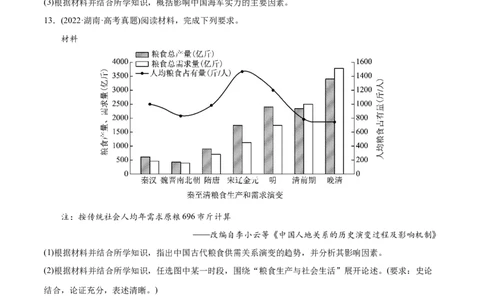 2022年高考历史真题与模拟题分专题训练专题04明清社会转型（学生版）_07高考历史_2024年新高考资料_3.2024专项复习_赠2022年高考历史真题与模拟题分专题训练