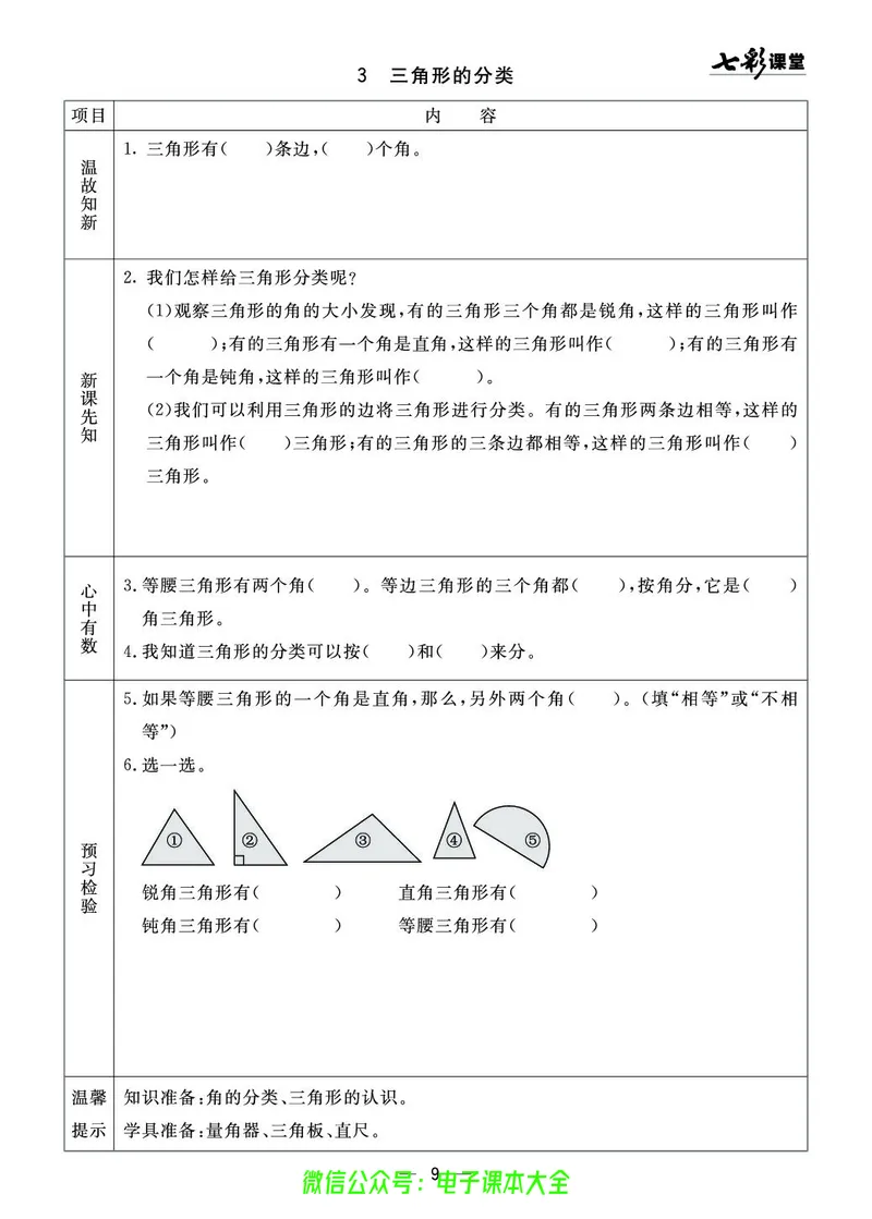青岛版4a_26春四年级上下册人教版_四上英语合集人教版PEP英语四年级上册新教材（教学视频+课件+动画+音频+练习+教案）_17练习资料_小学英语（预习复习资料大礼包）_《预习卡》