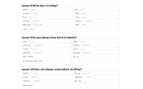 科普版英语五年级下册单词默写表_26春四年级上下册人教版_四上英语合集人教版PEP英语四年级上册新教材（教学视频+课件+动画+音频+练习+教案）_17练习资料_《小学英语单词默写表》