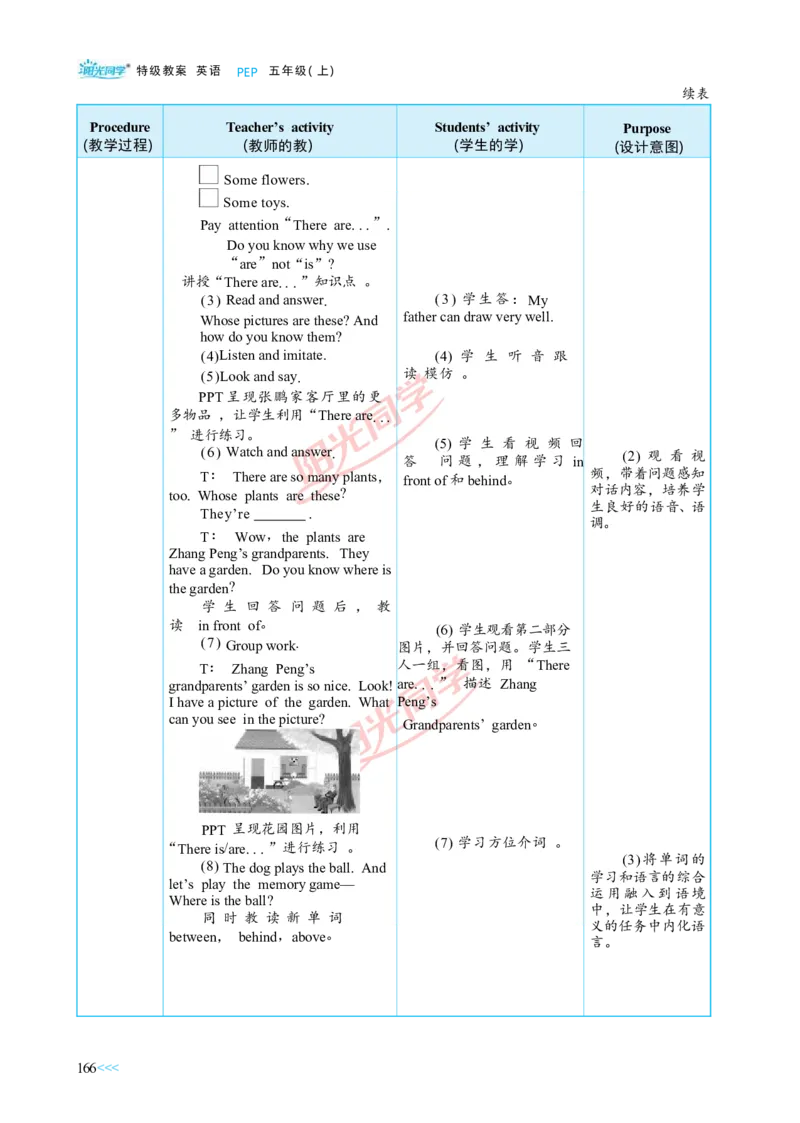 教案正文5上_Unit5_26春四年级上下册人教版_四上英语合集人教版PEP英语四年级上册新教材（教学视频+课件+动画+音频+练习+教案）_19同步教案课件_人教pep3_3-6上册