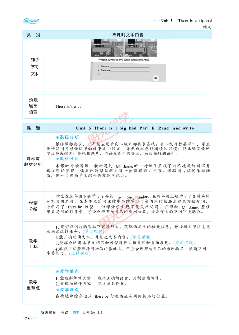 教案正文5上_Unit5_26春四年级上下册人教版_四上英语合集人教版PEP英语四年级上册新教材（教学视频+课件+动画+音频+练习+教案）_19同步教案课件_人教pep3_3-6上册