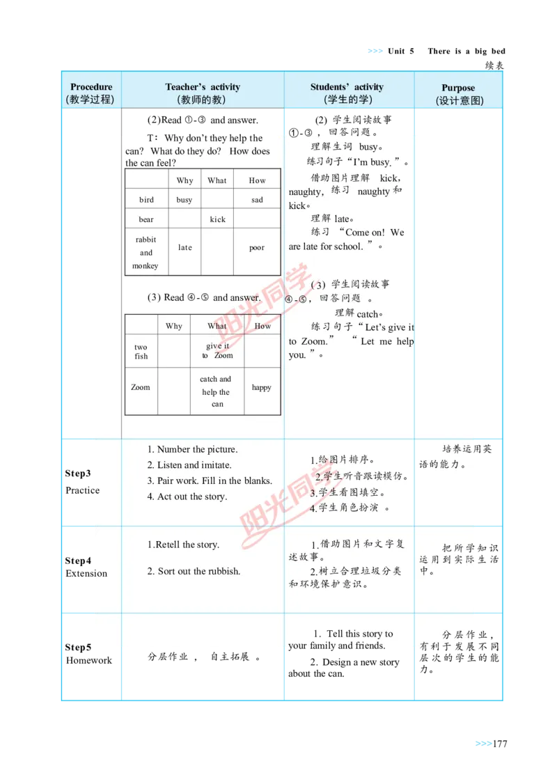 教案正文5上_Unit5_26春四年级上下册人教版_四上英语合集人教版PEP英语四年级上册新教材（教学视频+课件+动画+音频+练习+教案）_19同步教案课件_人教pep3_3-6上册