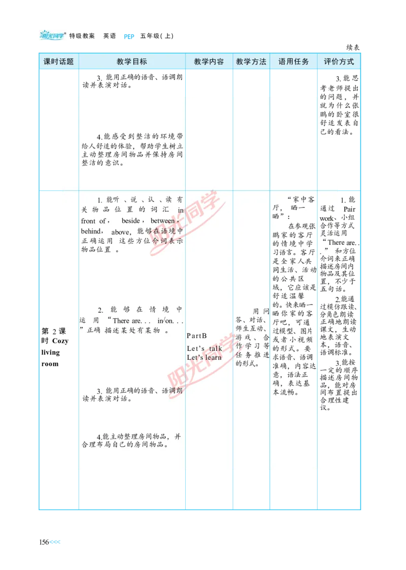 教案正文5上_Unit5_26春四年级上下册人教版_四上英语合集人教版PEP英语四年级上册新教材（教学视频+课件+动画+音频+练习+教案）_19同步教案课件_人教pep3_3-6上册