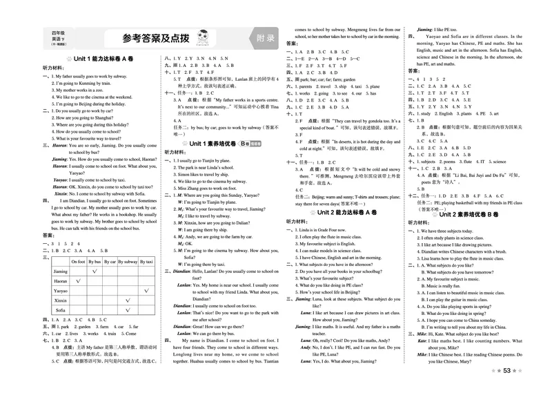 26春好卷四年级英语下（R-精通版）_英语《好卷》人教精通版26春