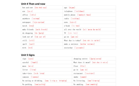 译林版英语六年级上册单词默写表_26春四年级上下册人教版_四上英语合集人教版PEP英语四年级上册新教材（教学视频+课件+动画+音频+练习+教案）_17练习资料_《小学英语单词默写表》