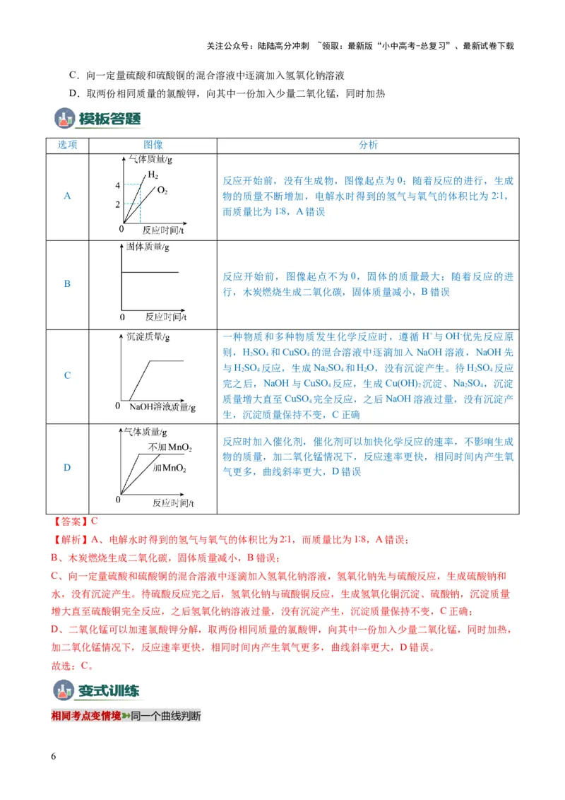专题09坐标曲线题（解析版）_02中考总复习（2026版更新中）_05-化学-中考总复习_2025年中考复习资料_2025年中考化学答题方法模板_专题09坐标曲线题-2025年中考化学答题方法模板