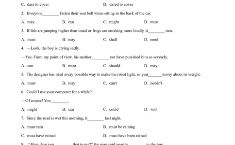 05情态动词与语气的用法专练(解析版)-2022年高考英语一轮复习小题多维练(新高考专用版)_03高考英语_新高考复习资料_2022年新高考资料_2022年新高考英语一轮复习