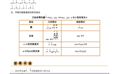 10.2平面向量的数量积（精讲）（学生版）_02高考数学_新高考复习资料_2024年新高考资料_一轮复习资料_完2024年高考数学一轮复习一隅三反系列（新高考）_学生版