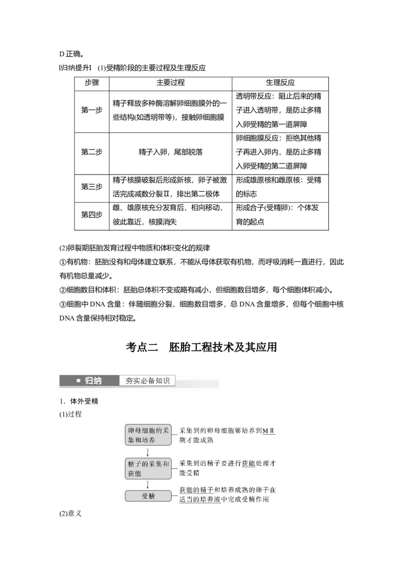 2024年高考生物一轮复习（新人教版）第10单元　第5课时　胚胎工程_09高考生物_2024年新高考资料_1.2024一轮复习_2024年高考生物一轮复习讲义（新人教版）