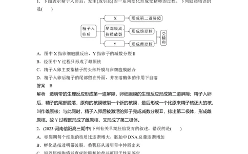 2024年高考生物一轮复习（新人教版）第10单元　第5课时　胚胎工程_09高考生物_2024年新高考资料_1.2024一轮复习_2024年高考生物一轮复习讲义（新人教版）