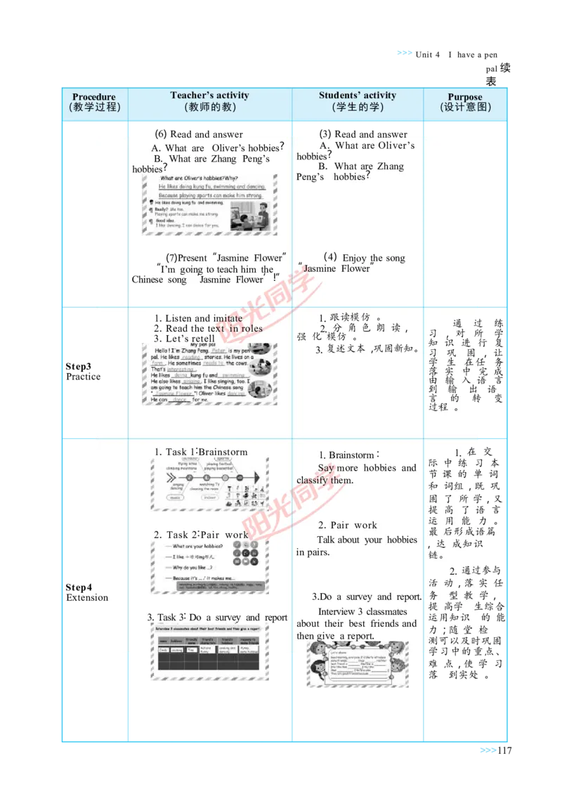教案正文6上_Unit4_26春四年级上下册人教版_四上英语合集人教版PEP英语四年级上册新教材（教学视频+课件+动画+音频+练习+教案）_19同步教案课件_人教pep3_3-6上册