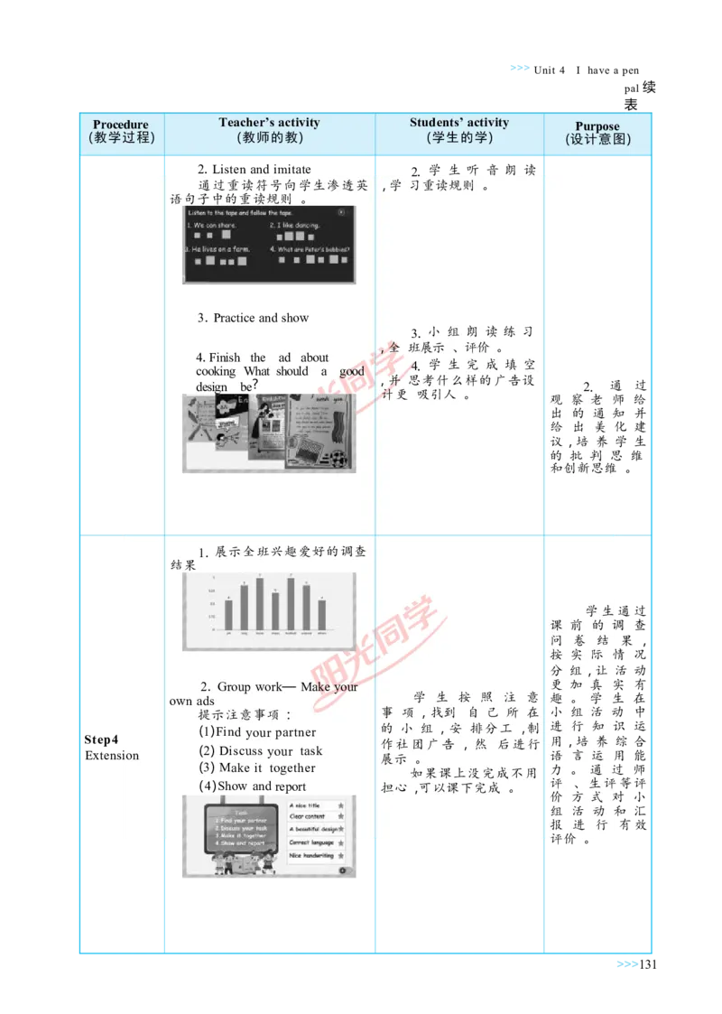 教案正文6上_Unit4_26春四年级上下册人教版_四上英语合集人教版PEP英语四年级上册新教材（教学视频+课件+动画+音频+练习+教案）_19同步教案课件_人教pep3_3-6上册