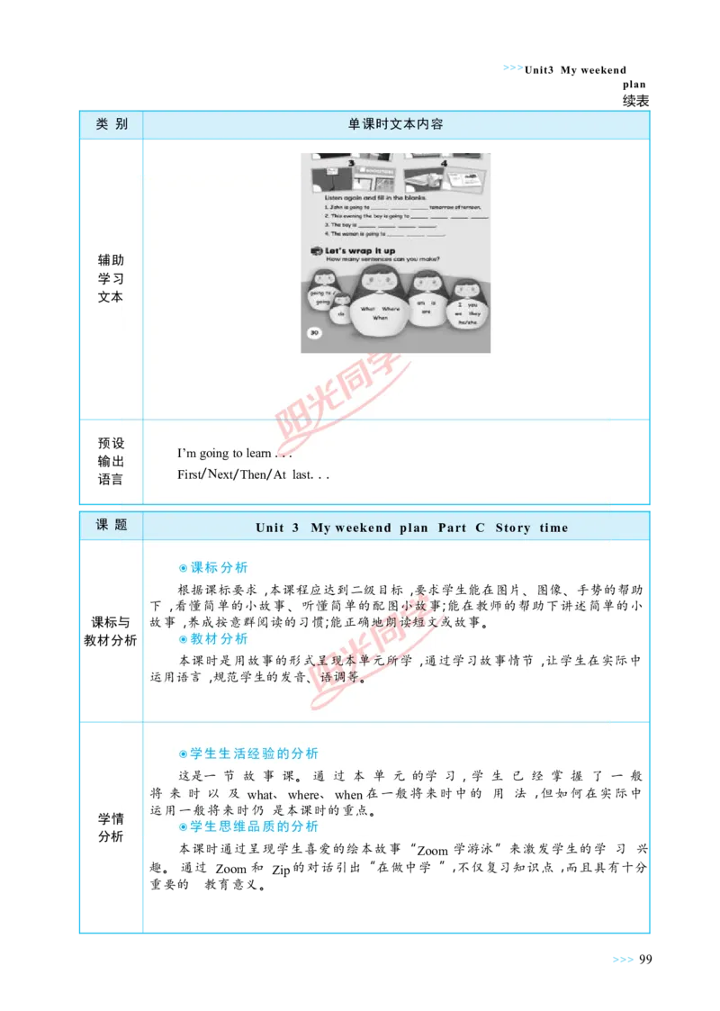 教案正文6上_Unit3_26春四年级上下册人教版_四上英语合集人教版PEP英语四年级上册新教材（教学视频+课件+动画+音频+练习+教案）_19同步教案课件_人教pep3_3-6上册