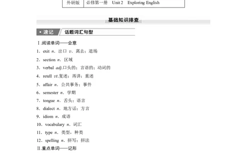 2025届高中英语一轮话题复习（教师版）：主题一人与自我　语境7　语言学习的规律、方法等_03高考英语_2025年新高考资料_一轮复习_2025届高中英语一轮复习课件+学案（完））