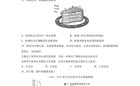 2023届高考历史一轮复习双测卷&mdash;&mdash;二战后世界经济格局的演变B卷(word版含解析）_07高考历史_通用版（老高考）复习资料_2023年复习资料_2023届高考历史一轮复习双测卷（解析版）