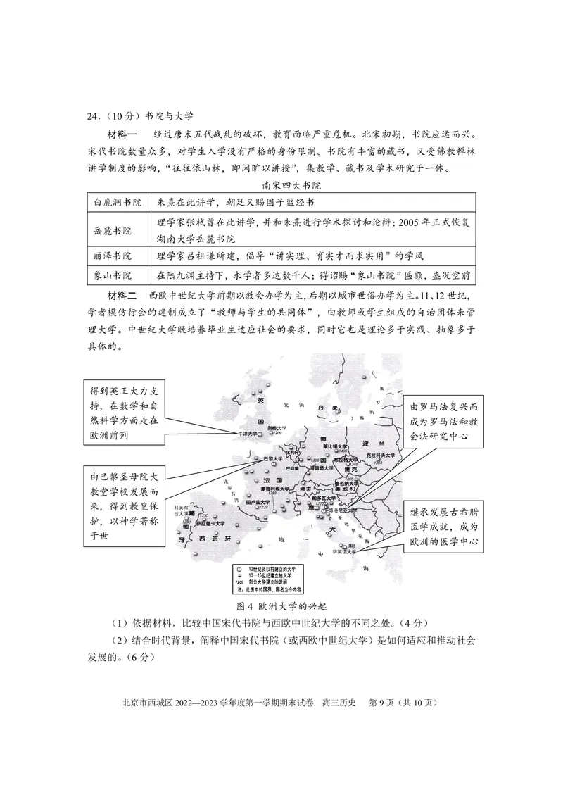2023北京西城区高三上学期期末历史试题_07高考历史_历史高考模拟题_新高考_2023年_北京市西城区2022-2023学年高三上学期期末历史_北京市西城区2022-2023学年高三上学期期末历史