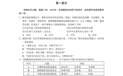2023北京西城区高三上学期期末历史试题_07高考历史_历史高考模拟题_新高考_2023年_北京市西城区2022-2023学年高三上学期期末历史_北京市西城区2022-2023学年高三上学期期末历史