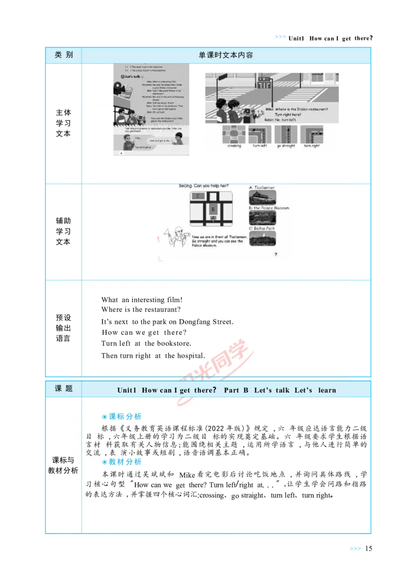 教案正文6上_Unit1_26春四年级上下册人教版_四上英语合集人教版PEP英语四年级上册新教材（教学视频+课件+动画+音频+练习+教案）_19同步教案课件_人教pep3_3-6上册