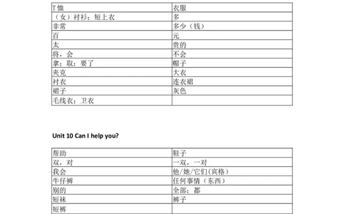 教科版小学英语四年级上册单词表_26春四年级上下册人教版_四上英语合集人教版PEP英语四年级上册新教材（教学视频+课件+动画+音频+练习+教案）_17练习资料_《小学英语单词默写表》