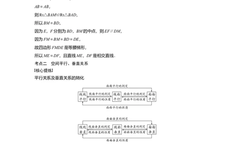 2023年高考数学二轮复习(全国版理)第1部分专题突破专题4第2讲　空间点、直线、平面之间的位置关系_02高考数学_通用版（老高考）复习资料_2023年复习资料_二轮复习