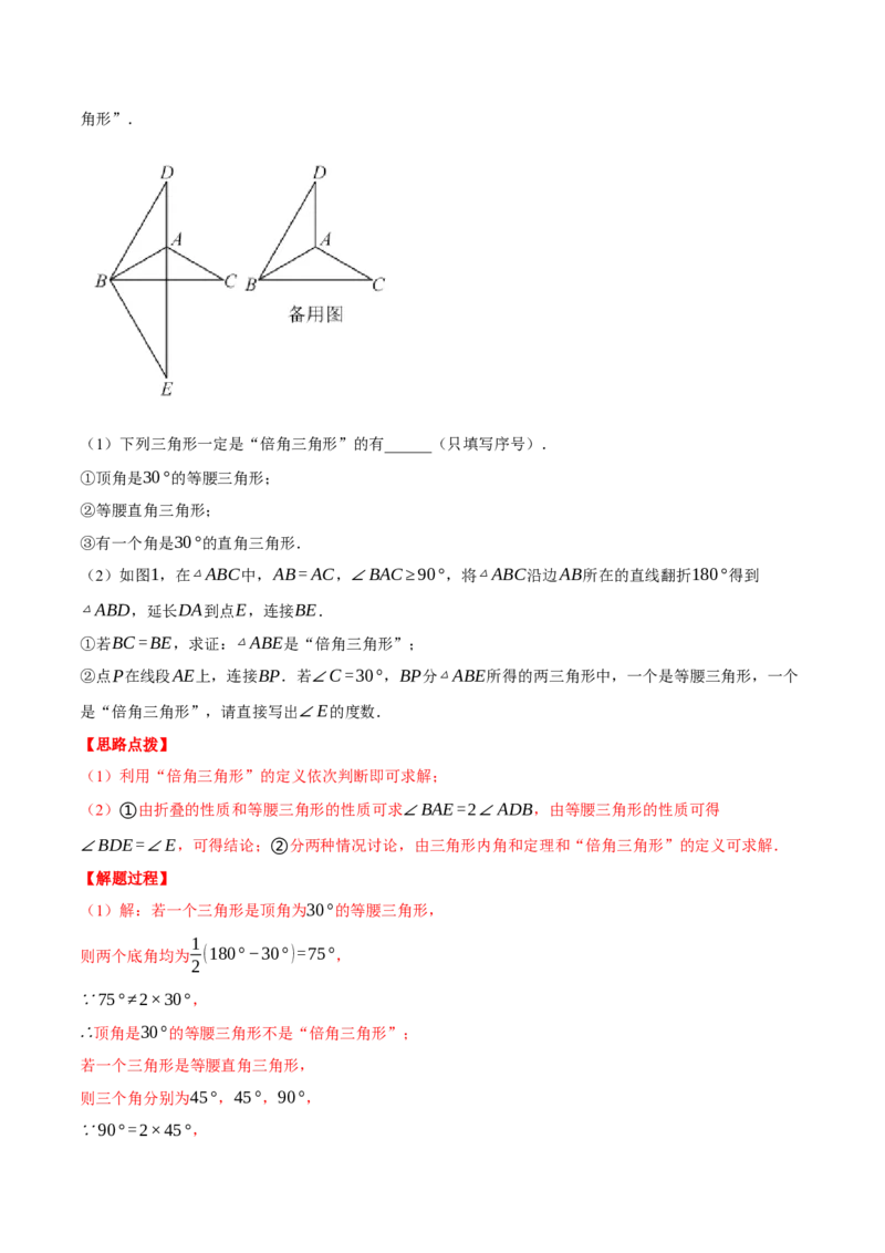 专题11.2与三角形有关角的几何综合（压轴题专项讲练）（人教版）（教师版）_初中数学_八年级数学上册（人教版）_压轴题专项-V5_2024版