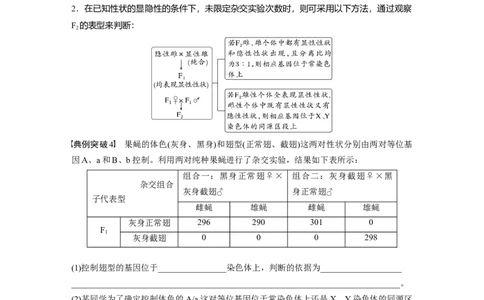 2024年高考生物一轮复习（新人教版）第5单元　第9课时　与性染色体相关的基因位置的分析与判断题型突破_09高考生物_2024年新高考资料_1.2024一轮复习