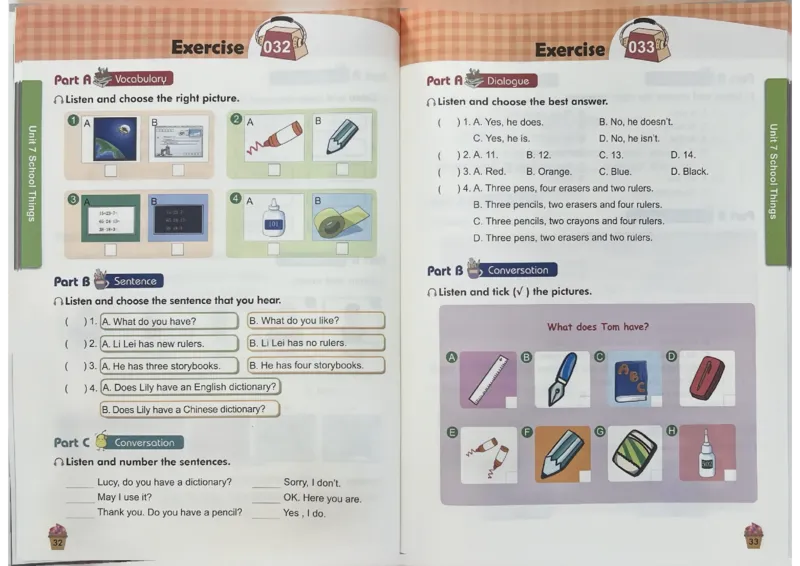 3英语~听霸-新_26春四年级上下册人教版_四上英语合集人教版PEP英语四年级上册新教材（教学视频+课件+动画+音频+练习+教案）_17练习资料_小学英语（预习复习资料大礼包）