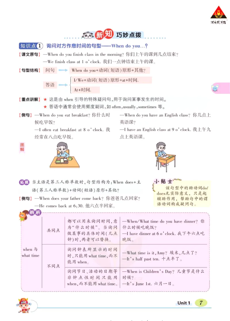 状元大课堂五年级下册英语人教PEP版学生用书_26春四年级上下册人教版_四上英语合集人教版PEP英语四年级上册新教材（教学视频+课件+动画+音频+练习+教案）_17练习资料_《状元导学案》