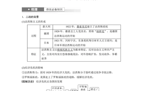 2024年高考历史一轮复习（部编版）板块6第13单元第38讲　第二次世界大战与战后国际秩序的形成_07高考历史_2024年新高考资料_1.2024一轮复习_2024年高考历史一轮复习讲义（部编版）