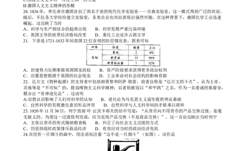 2022-2023学年江西省省重点校联盟高三上学期入学摸底联考历史试卷(word版含解析）_07高考历史_历史高考模拟题_旧高考_2023年
