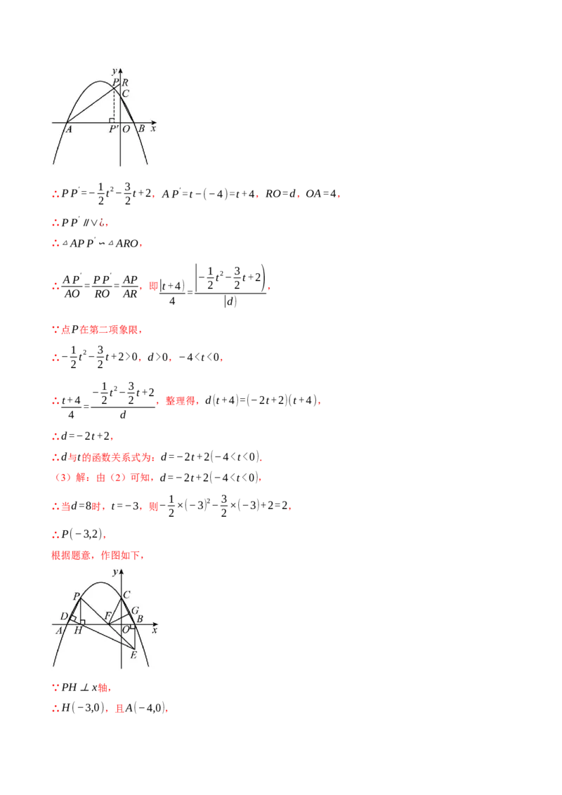 专题28.2解直角三角形与函数综合（压轴题专项讲练）（人教版）（教师版）_初中数学_九年级数学下册（人教版）_压轴题专项-V5_2024版