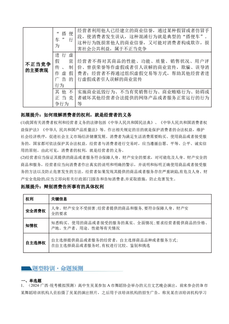 专题13法律规定的民事权利与义务（讲义）（原卷版）_8.2025政治总复习_2024年新高考资料_2.2024二轮复习_2024年高考政治二轮复习讲练测（新教材新高考）