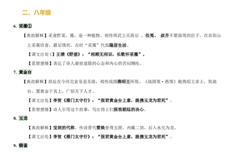 专题20古诗词鉴赏之典故、意象及表现手法（2份思维导图+考点分类梳理+考点分册梳理+3大考点突破方法）（原卷版）_02中考总复习（2026版更新中）_01-语文-中考总复习_2025年中考资料
