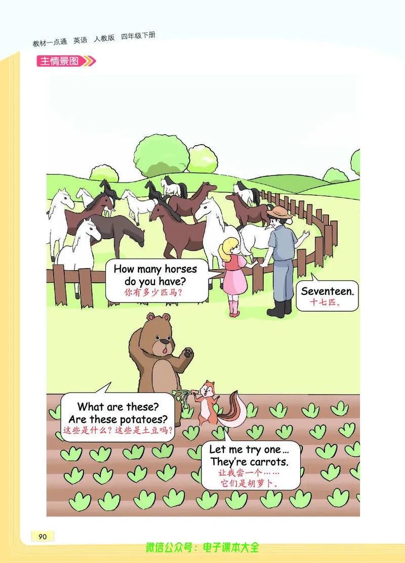 英语4B_26春四年级上下册人教版_四上英语合集人教版PEP英语四年级上册新教材（教学视频+课件+动画+音频+练习+教案）_17练习资料_小学英语（预习复习资料大礼包）_《教材一点通》