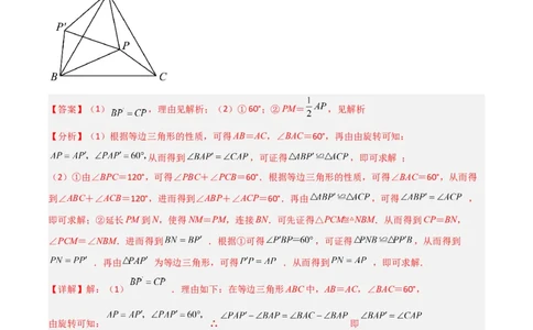 专题15全等与相似模型-手拉手模型（解析版）_02中考总复习（2026版更新中）_02-数学-中考总复习_2024年中考复习资料_专项复习资料_答案解析版