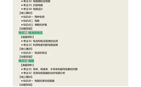 专题06电学基础知识（讲练）（原卷版）_02中考总复习（2026版更新中）_04-物理-中考总复习_2025年中考复习资料_2025中考二轮课件ppt+讲义+练习物理_讲义+练习