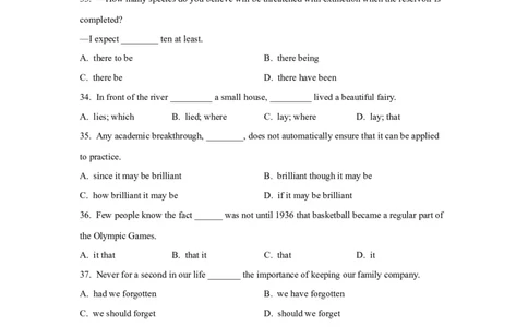 13倒装句、省略句与强调句(精练)-2024年高考英语一轮复习语法能力突破必备(PPT+复习卡+精练题)(通用版)_03高考英语_通用版（老高考）复习资料_2024年复习资料