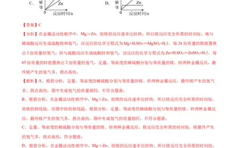 专题06金属和金属材料（测试）-2024年中考化学一轮复习讲练测（全国通用）（解析版）_02中考总复习（2026版更新中）_05-化学-中考总复习_2024年中考复习资料_一轮复习资料