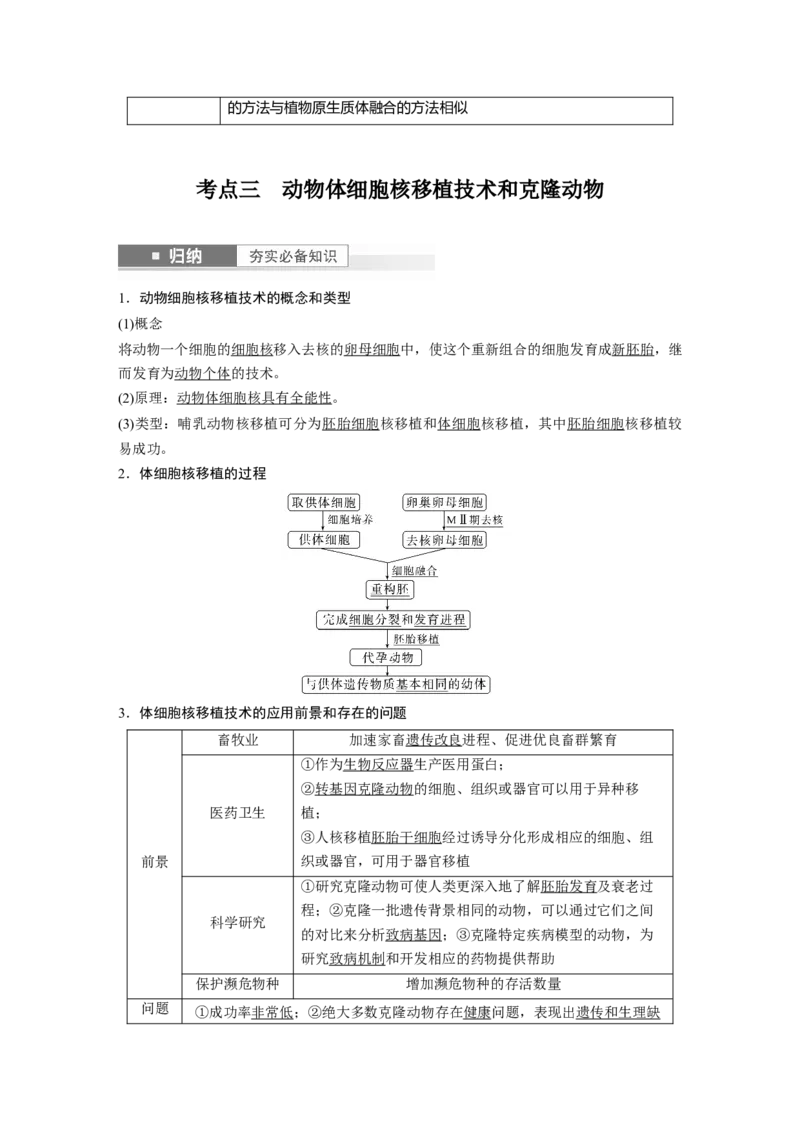 2024年高考生物一轮复习（新人教版）第10单元　第4课时　动物细胞工程_09高考生物_2024年新高考资料_1.2024一轮复习_2024年高考生物一轮复习讲义（新人教版）