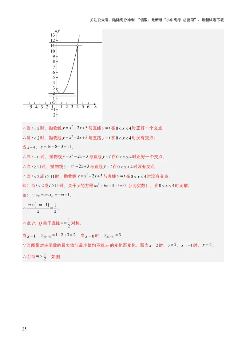 专题12二次函数（解析版）_02中考总复习（2026版更新中）_02-数学-中考总复习_2025中考复习资料_备战2025年中考数学真题题源解密（全国通用）