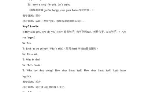 第一课时_26春四年级上下册人教版_四上英语合集人教版PEP英语四年级上册新教材（教学视频+课件+动画+音频+练习+教案）_19同步教案课件_人教pep3_3-6年级上册_Unit6Howdoyoufeel_教案