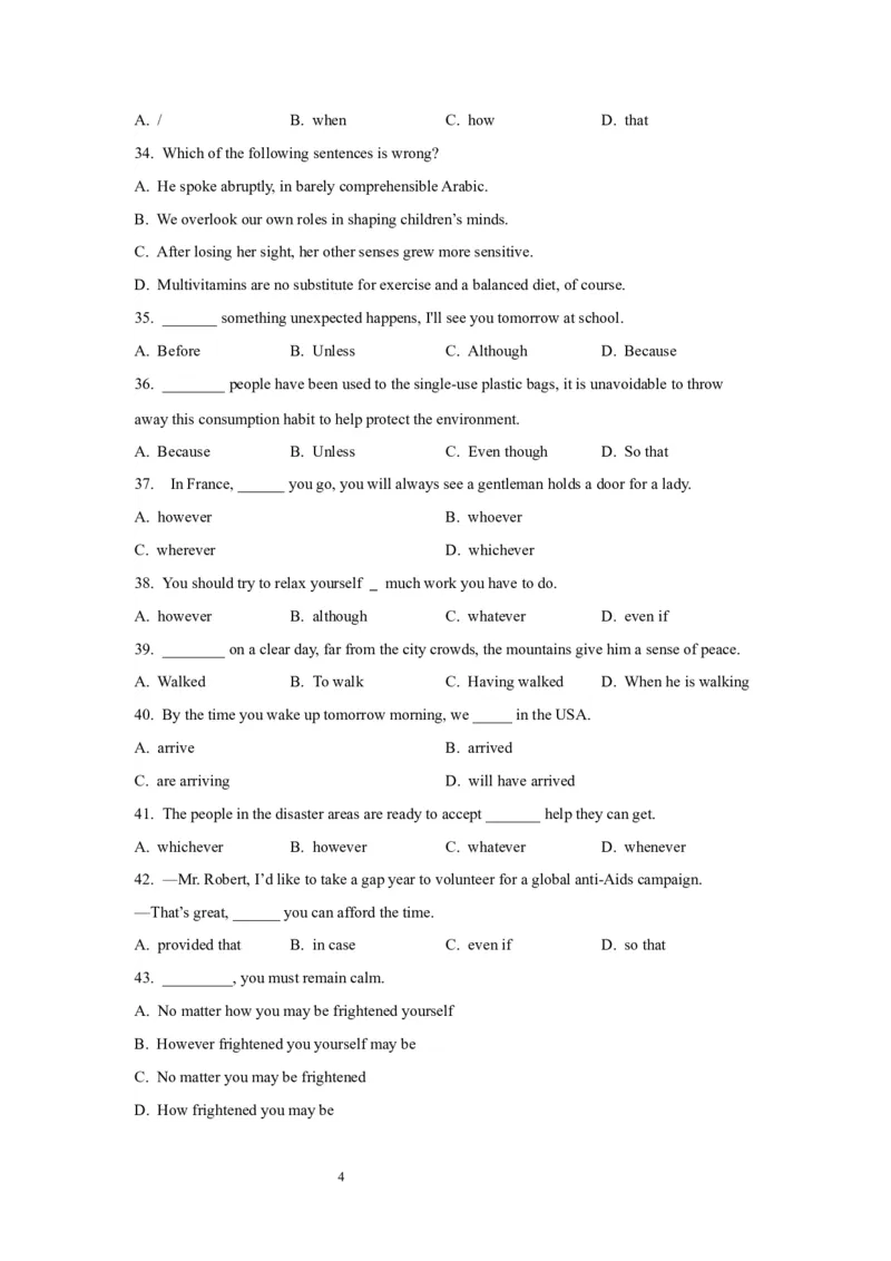 11状语从句(精练)-2024年高考英语一轮复习语法能力突破必备(PPT+复习卡+精练题)(通用版)_03高考英语_通用版（老高考）复习资料_2024年复习资料_11.状语从句(PPT+复习卡+精练题)(通用版)